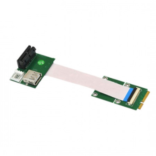 MINIPCI를 PCIE 1배속으로 변환 케이블 라이져 카드  / MINIPCIE-PCIE824