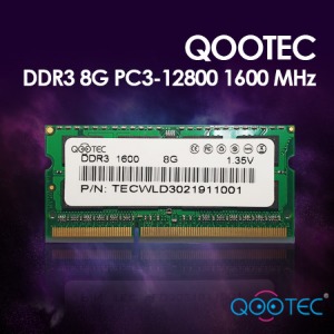[qootec] DDR3 8G PC3-12800/1600 노트북용 저전력