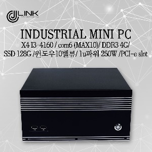 산업용컴퓨터 X4 I3-4160 / com6 (MAX10)/ DDR3 4G/ SSD 128G /윈도우10밸류/ 1u파워 250W /PCI-e slot