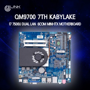 QM9700 7th Kabylake I7 7500U DUAL LAN  6COM Mini-ITX Motherboard