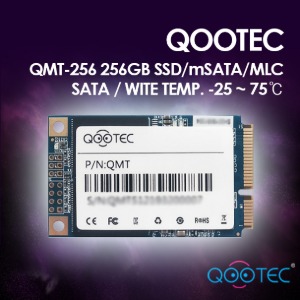 [QOOTEC] WITE TEMP. -25 ~ 75도 큐텍 QMT-256I 256GB SSD/mSATA/MLC SATA 산업용SSD