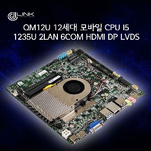 QM12U 12세대 모바일 CPU i5 1235U 2LAN 6COM HDMI DP LVDS